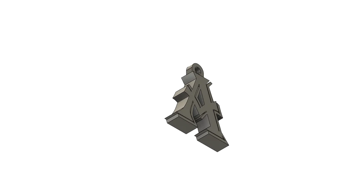 Móc khóa chữ A (A Letter Keychain) thiết kế đẹp mắt - Image 1