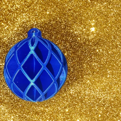 Quả cầu trang trí Noel, thiết kế sườn chéo