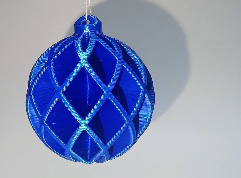 Quả cầu trang trí Noel, thiết kế sườn chéo - Image 4