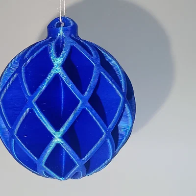 Quả cầu trang trí Noel, thiết kế sườn chéo