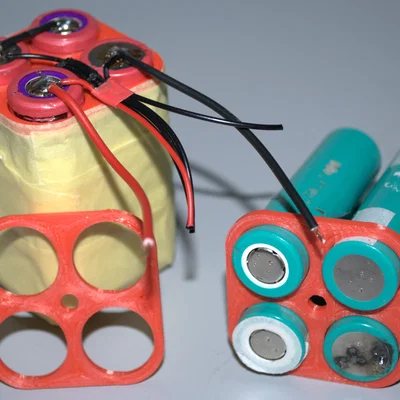 Khung cố định pin 18650 4S cho drone và dự án DIY