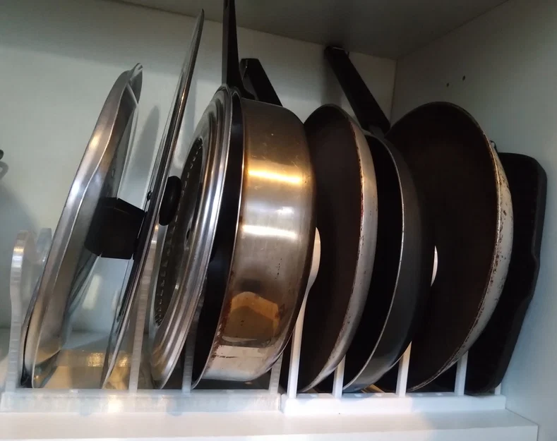 Giá đỡ chảo và vung nồi 3D - Giải pháp sắp xếp bếp gọn gàng - Image 2