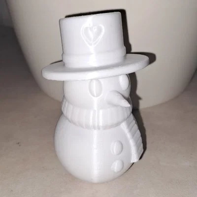 Mô hình người tuyết trang trí Giáng sinh - File in 3D dễ thương