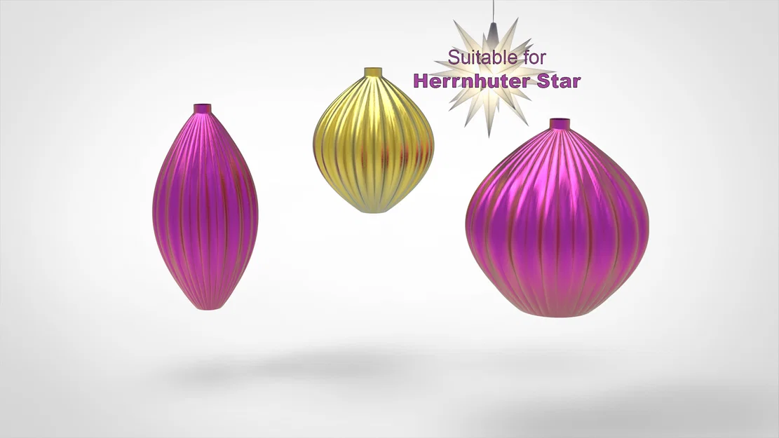 Chao đèn cho Herrnhuter Star (In ở chế độ Vase Mode) - Image 1
