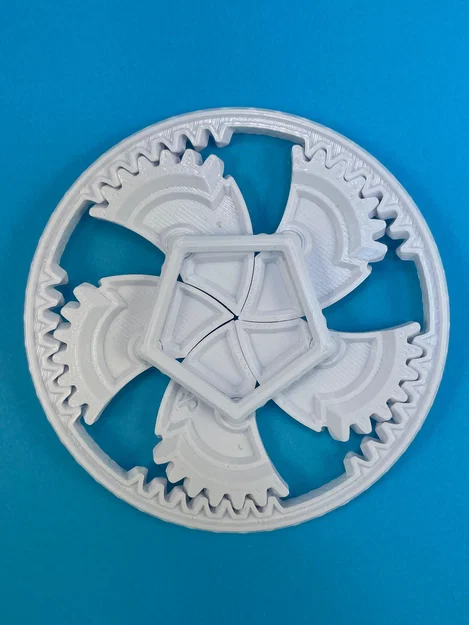 Mechanical iris | In trực tiếp (print in place) | Fidget toy - Image 6