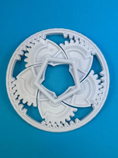 Mechanical iris | In trực tiếp (print in place) | Fidget toy - Image 8