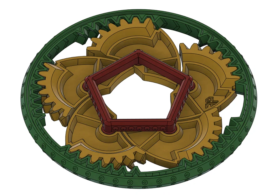 Mechanical iris | In trực tiếp (print in place) | Fidget toy - Image 9