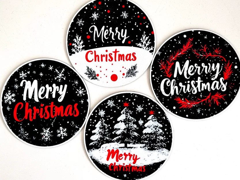 Bộ 4 Đế Lót Ly Merry Christmas - Image 2