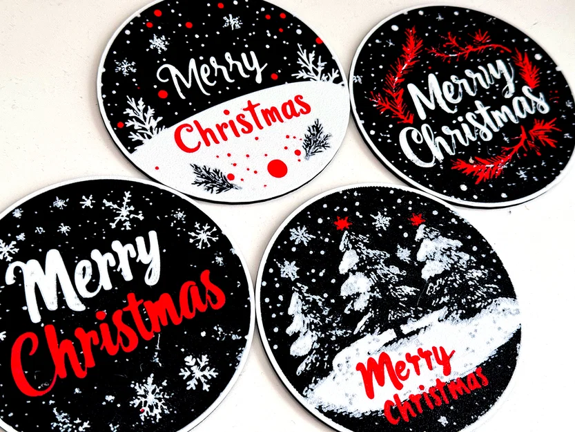 Bộ 4 Đế Lót Ly Merry Christmas - Image 3