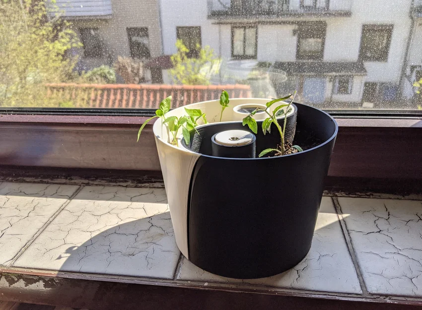 Chậu cây Âm Dương (có tính năng tự tưới nước) - Image 3