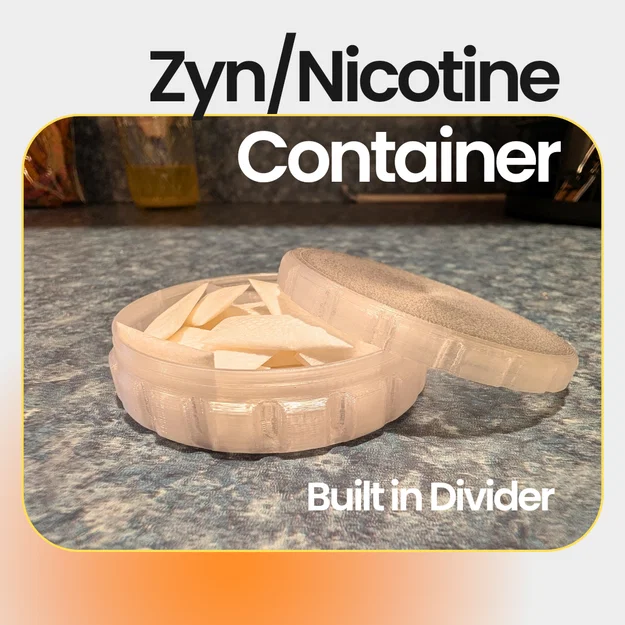 Hộp Đựng Túi Nicotine Zyn/Snus - Có Vách Ngăn - Image 1