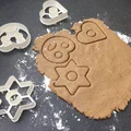 Bộ khuôn cắt bánh gừng hình Trái tim, Bánh quy xoắn và Ngôi sao - Thumbnail 1