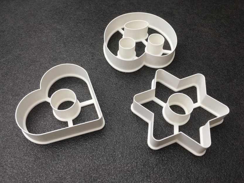 Bộ khuôn cắt bánh gừng hình Trái tim, Bánh quy xoắn và Ngôi sao - Image 3