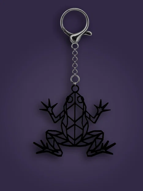 Móc Khóa Ếch Geometric - Image 1