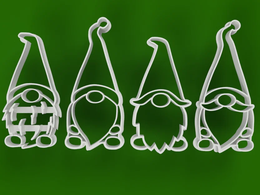 Khuôn cắt bánh quy hình chú lùn Giáng sinh dễ thương - Image 3