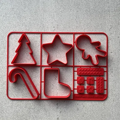 Bộ khuôn cắt bánh quy Giáng sinh 3D - Christmas Cookie Cutter
