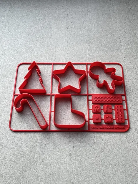 Bộ khuôn cắt bánh quy Giáng sinh 3D - Christmas Cookie Cutter - Image 3
