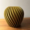 Bình hoa xoắn ốc trang trí in 3D đơn giản - Thumbnail 1