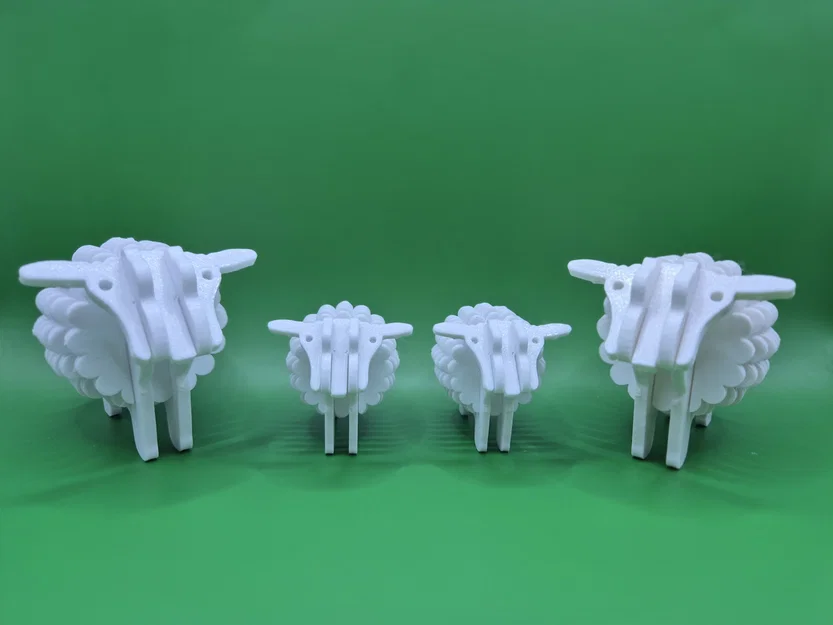 Mô hình lắp ráp 3D Sheep Kit Card: Chú cừu đáng yêu dễ thực hiện - Image 2