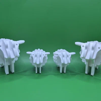 Mô hình lắp ráp 3D Sheep Kit Card: Chú cừu đáng yêu dễ thực hiện