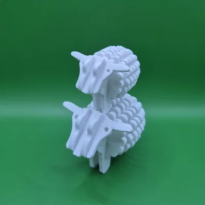 Mô hình lắp ráp 3D Sheep Kit Card: Chú cừu đáng yêu dễ thực hiện