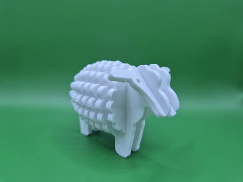 Mô hình lắp ráp 3D Sheep Kit Card: Chú cừu đáng yêu dễ thực hiện - Image 5