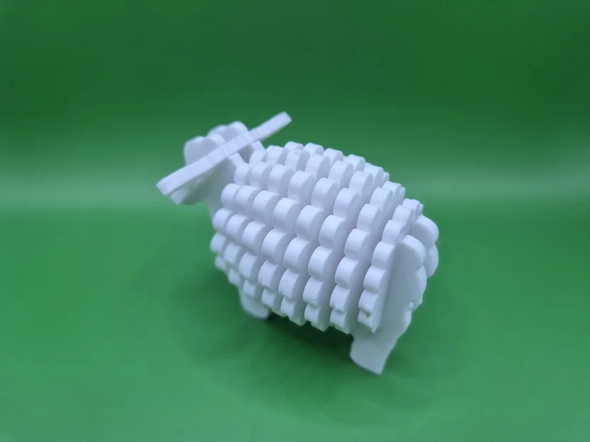 Mô hình lắp ráp 3D Sheep Kit Card: Chú cừu đáng yêu dễ thực hiện - Image 8