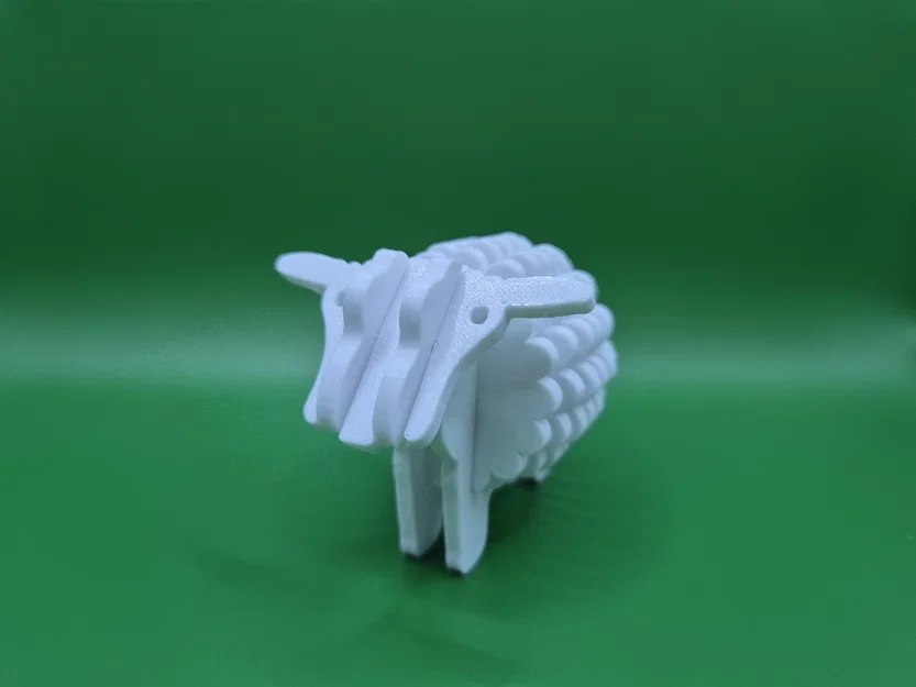 Mô hình lắp ráp 3D Sheep Kit Card: Chú cừu đáng yêu dễ thực hiện - Image 9