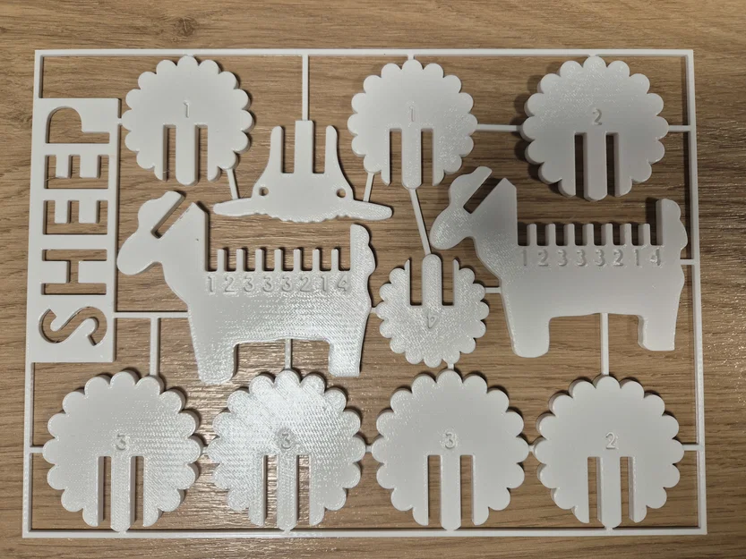 Mô hình lắp ráp 3D Sheep Kit Card: Chú cừu đáng yêu dễ thực hiện - Image 13