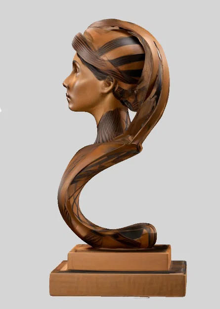 Mô hình tượng bán thân phụ nữ trang trí 3D tinh tế - Image 5