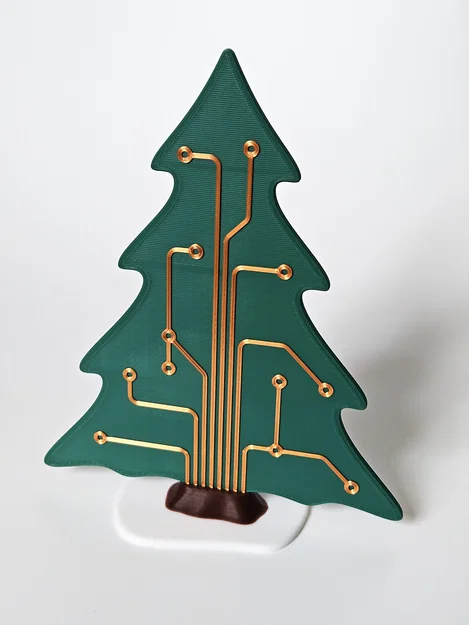 Cây thông Noel trang trí họa tiết PCB - Image 1
