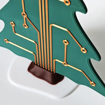 Cây thông Noel trang trí họa tiết PCB