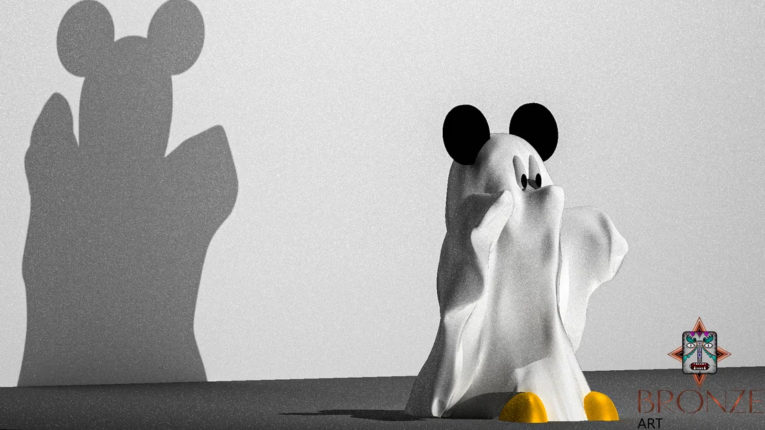 Mô hình 3D Mickey Mouse Ghost trang trí Halloween độc đáo - Image 2