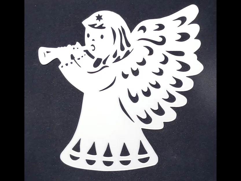 Mô hình thiên thần trang trí cửa sổ và treo cây thông Noel 3D - Image 1