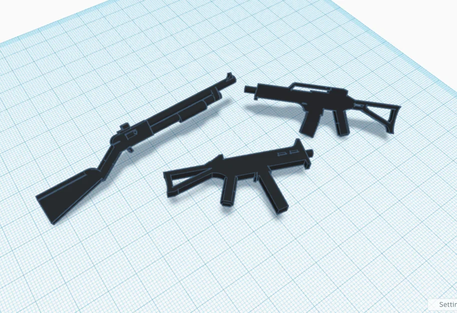 Bộ phụ kiện vũ khí Dummy 13 Gun Pack #7 cho mô hình 3D - Image 1