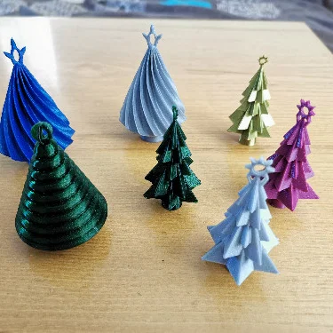 Bộ sưu tập cây thông Noel 3D (Stromky) in không cần hỗ trợ