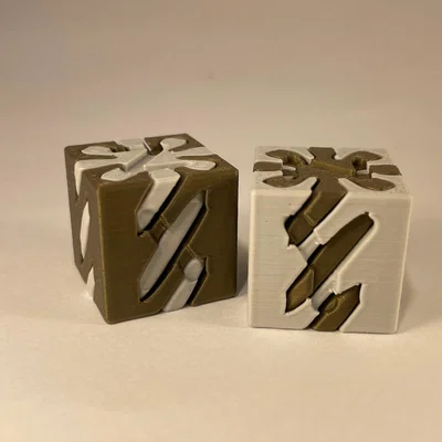 Khối calibration cube pass-through "bất khả thi" | Fidget helix