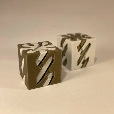 Khối calibration cube pass-through "bất khả thi" | Fidget helix