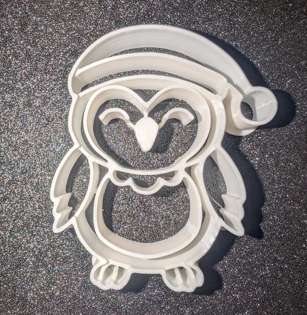 Khuôn cắt bánh quy hình cú mèo Giáng sinh độc đáo - Image 1