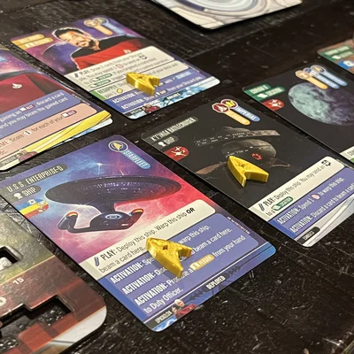 Thẻ đánh dấu Exhaust cho board game Star Trek Captain's Chair