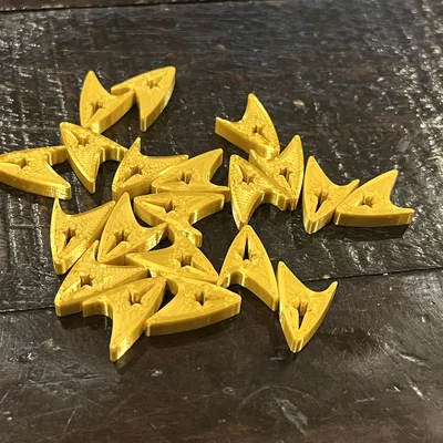 Thẻ đánh dấu Exhaust cho board game Star Trek Captain's Chair