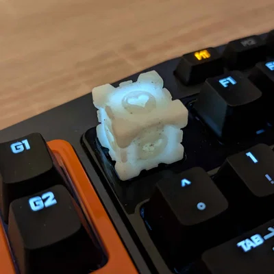 Keycap Companion Cube cho bàn phím cơ