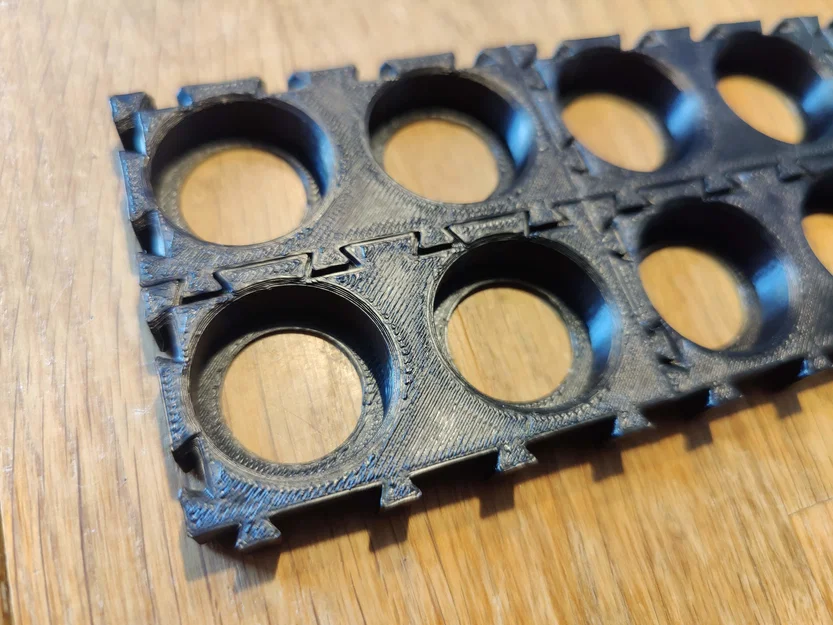 Khung giữ/Vỉ gài cell pin 26700/26650 dạng khớp nối - Image 3