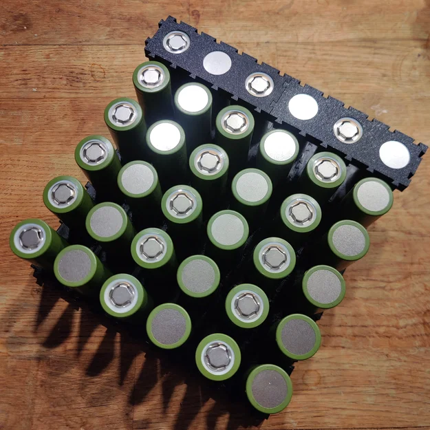 Khung giữ/Vỉ gài cell pin 26700/26650 dạng khớp nối - Image 4