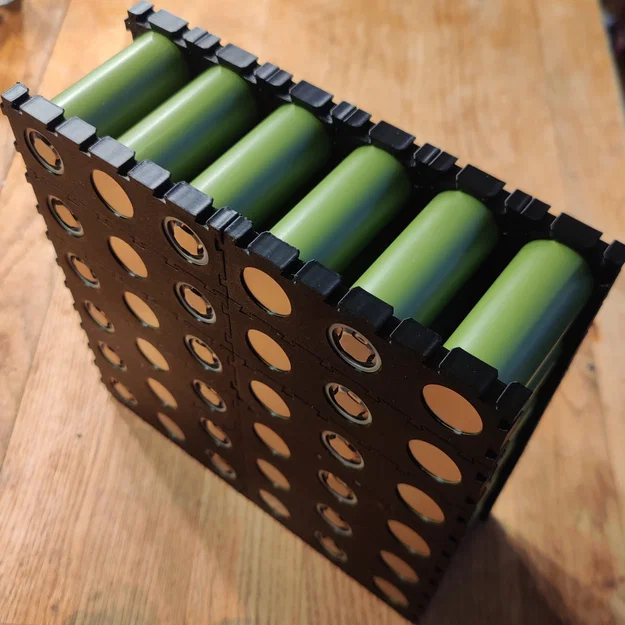 Khung giữ/Vỉ gài cell pin 26700/26650 dạng khớp nối - Image 5