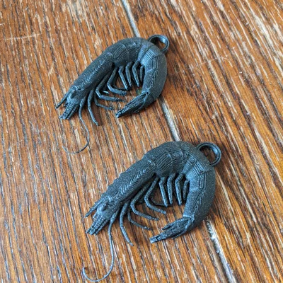 Bông tai hình con tôm độc đáo - Mô hình in 3D thời trang ấn tượng