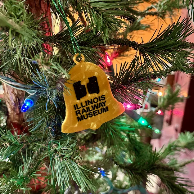 Bộ đồ trang trí Noel 3D phẳng: Quả cầu, Chuông và Tàu hỏa - Image 5