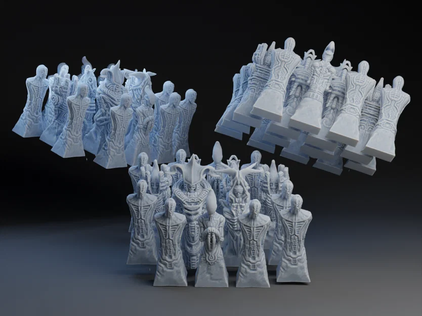 Bộ cờ vua Xenomorph - Mô hình 3D độc lạ cho fan Alien - Image 1