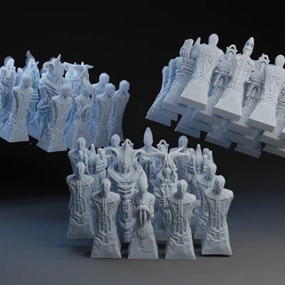 Bộ cờ vua Xenomorph - Mô hình 3D độc lạ cho fan Alien