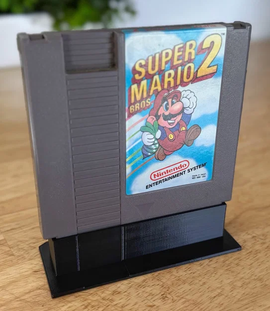 Chân đế trưng bày băng game NES (NES Cartridge Stand) - In 3D - Image 1